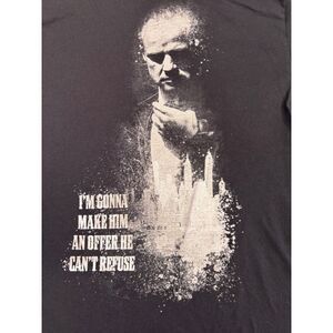 Men's The Godfather Marlon Brando I’ll Make Him an Offer He… T-Shirt Black M